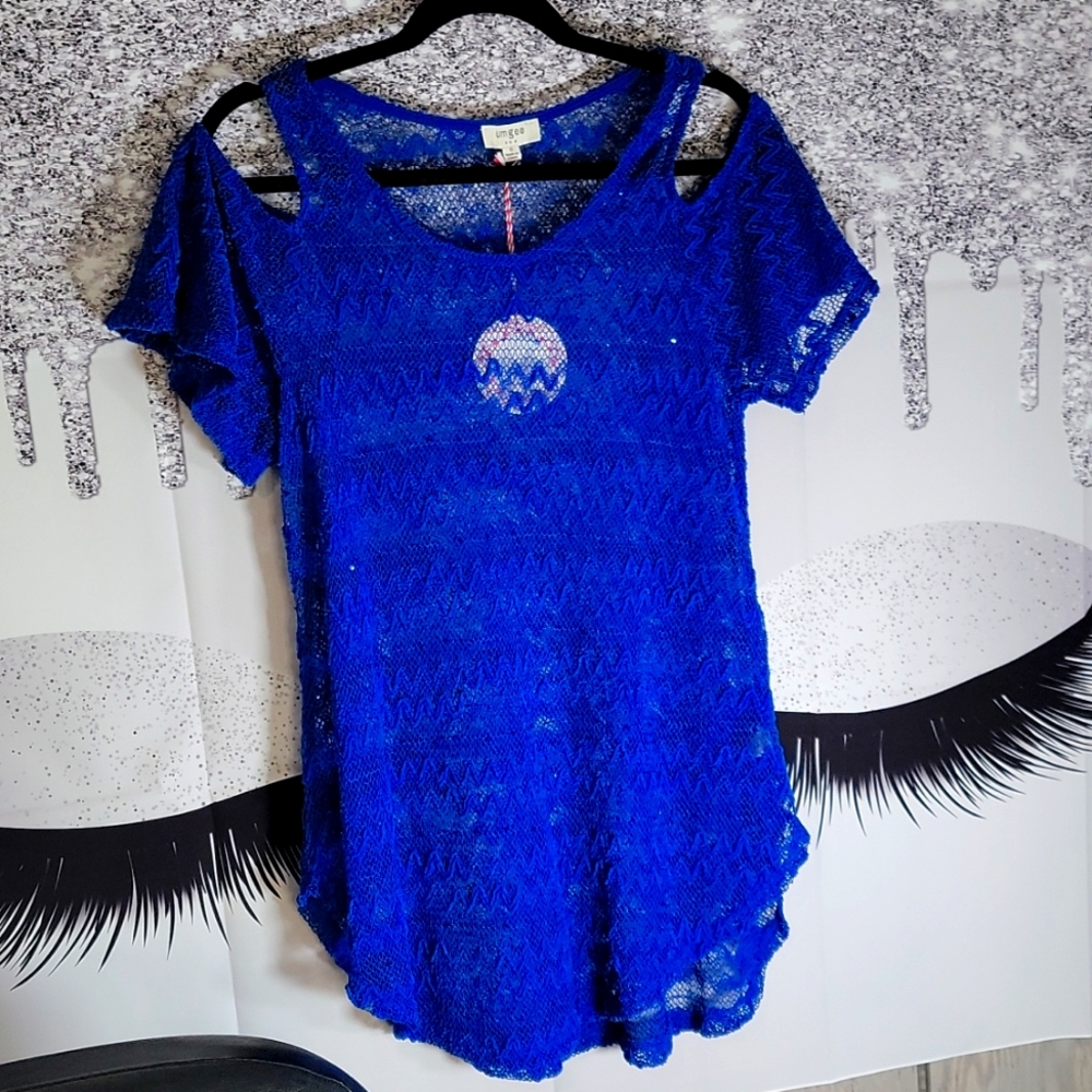 Umgee womens open sleeve top